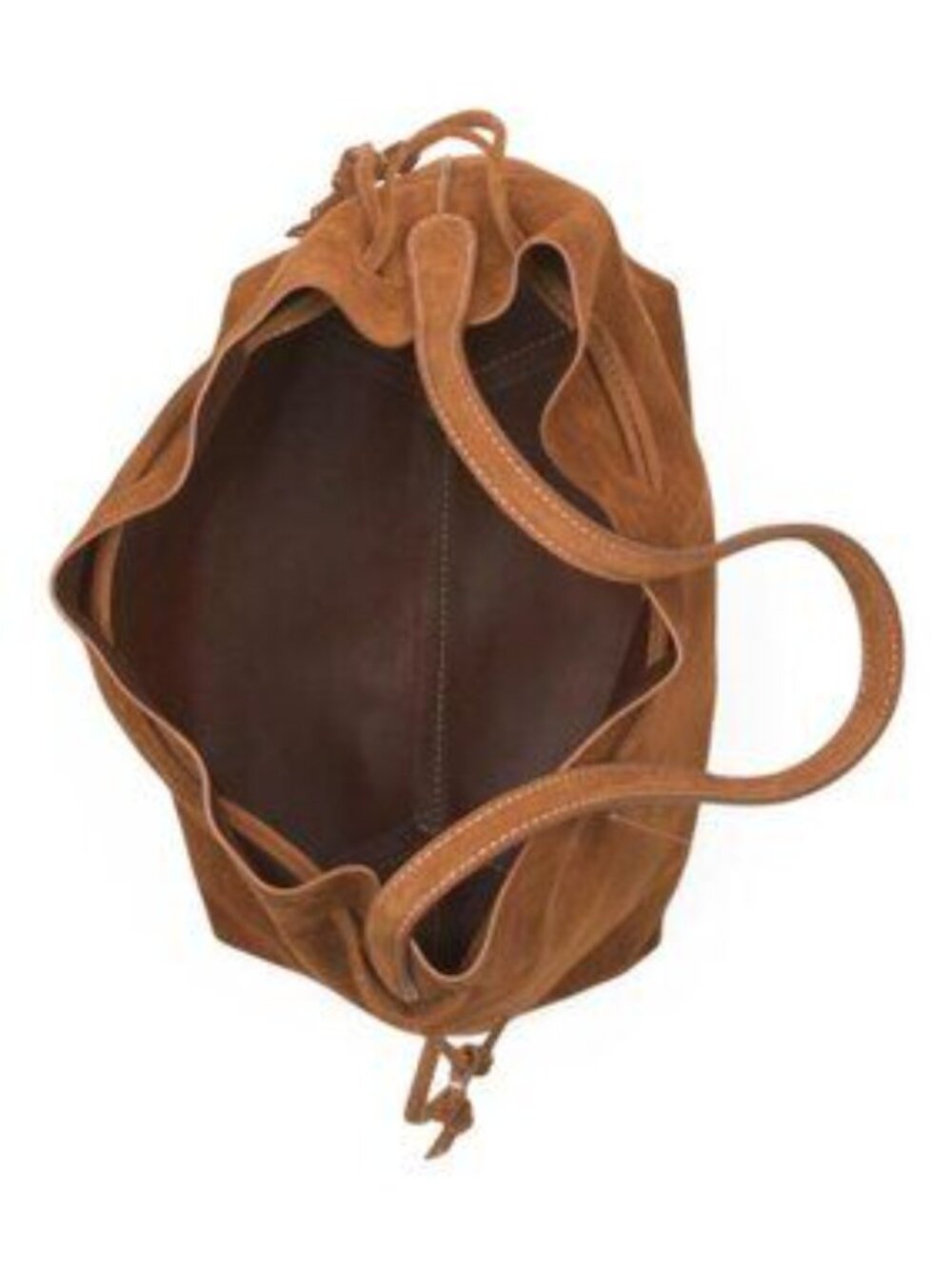 MANSUR GAVRIEL Made In Italy Suede Drawstring Cabas Bucket Bag - Picture 3 of 5